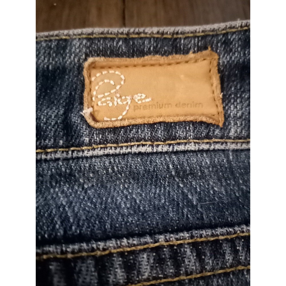 PAIGE Dark Blue Flare Jeans - Picture 5 of 14